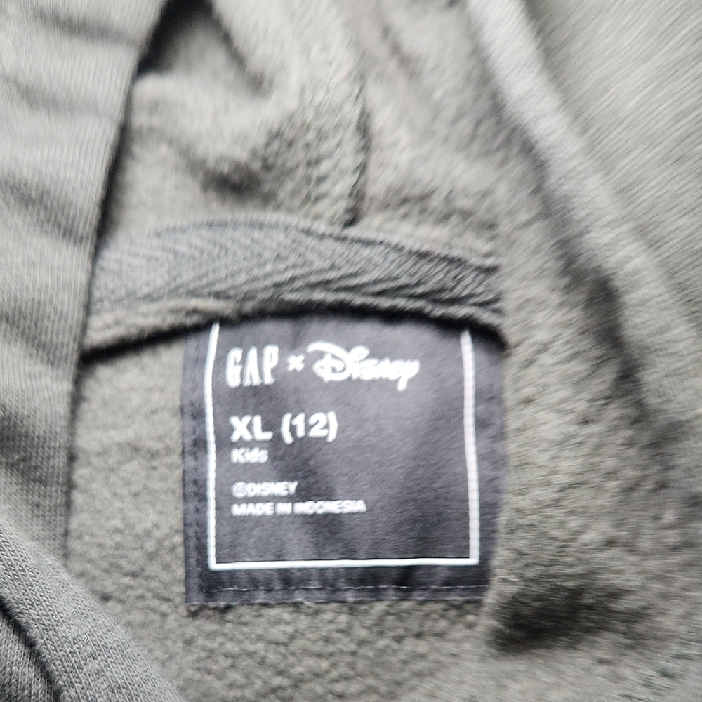 GAP Kids Dark Gray Hoodie with Mickey Mouse - Picture 2 of 4